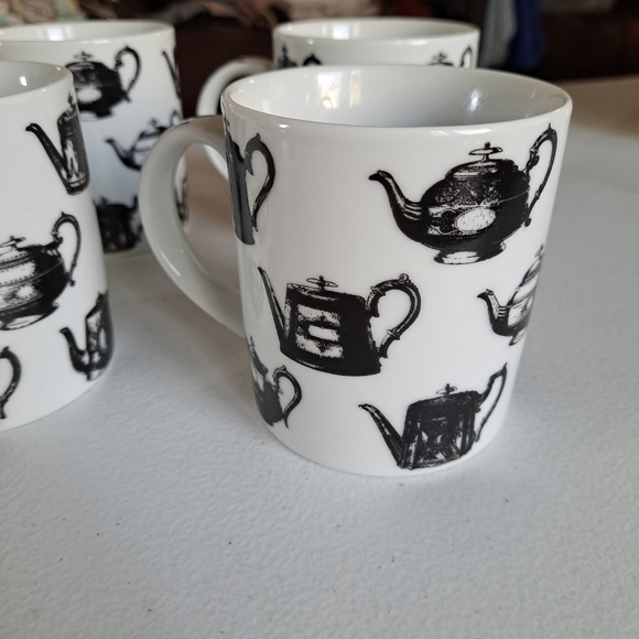 Ceramic Antique Pewter Cup Mugs - Picture 2 of 3